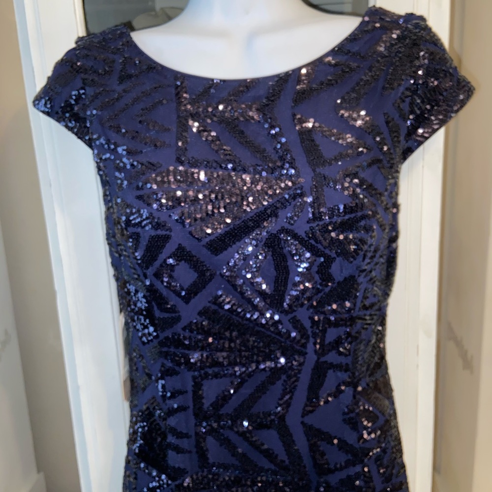 GB Navy Sequence Dress - Picture 4 of 5